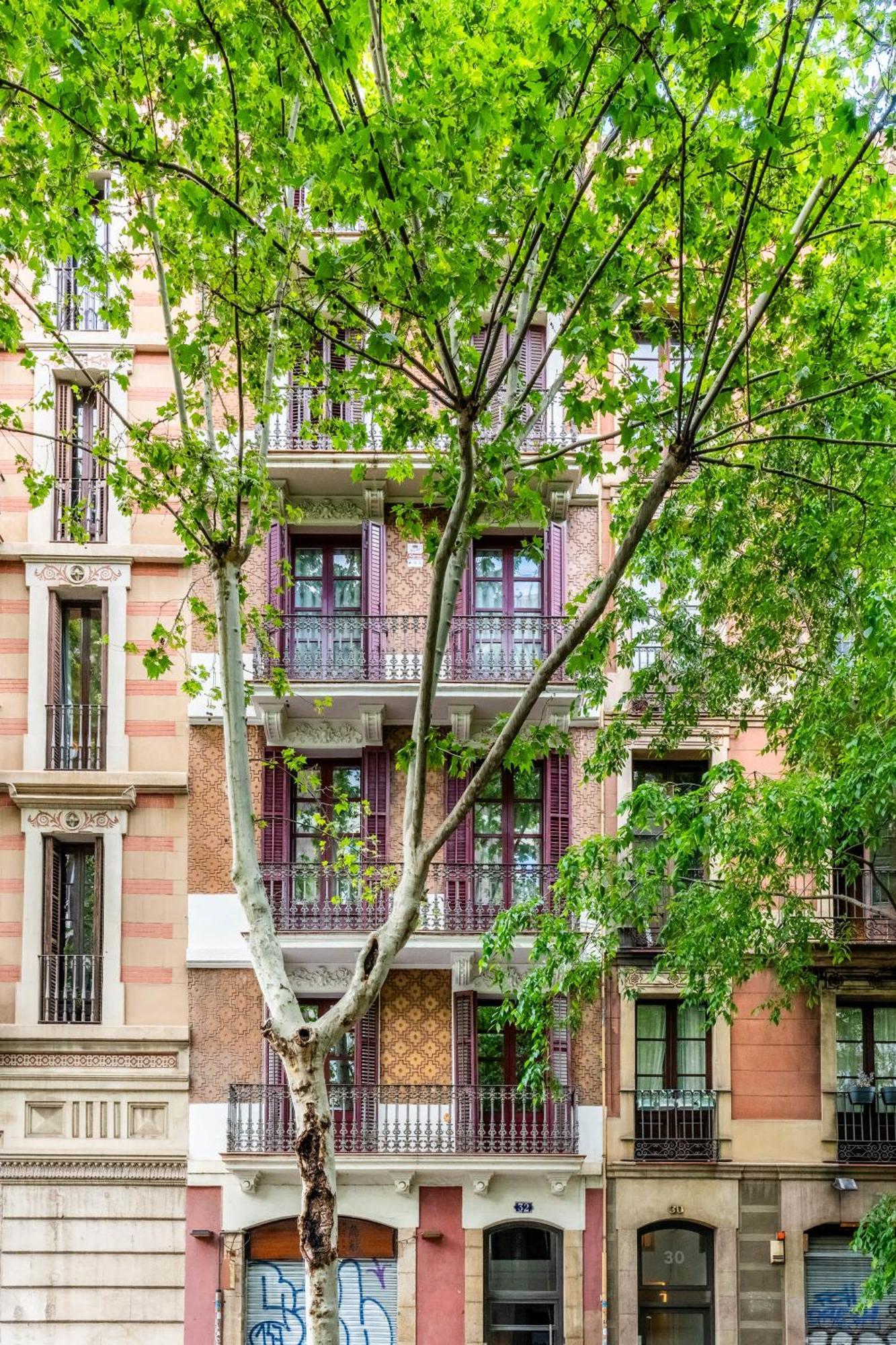 Pl Universitat Comfortable 3bd With Private Patio Apartment *